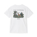 Outdoors Pocket T-Shirt — "Nokt Outdoors" Deer Forest Graphic