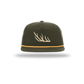 Umpqua Gramps Olive Antler Cap — Vintage Outdoors Snapback