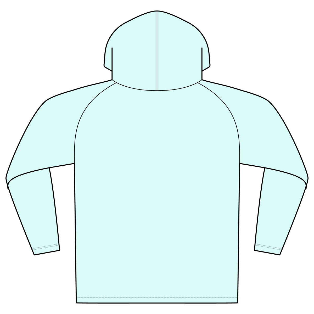 Cooling Performance Hooded Long Sleeve Tee — NOKT Logo