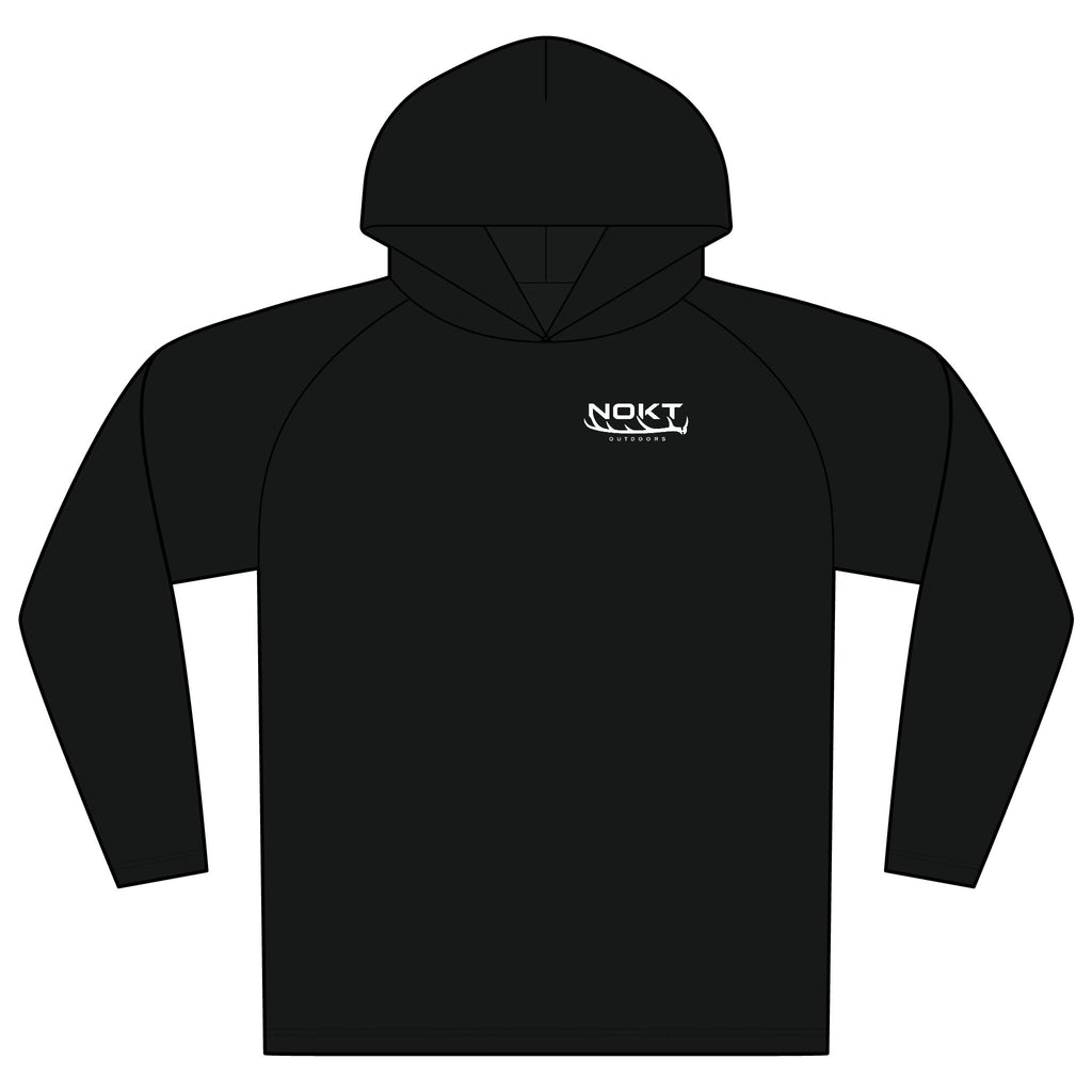 Cooling Performance Hooded Long Sleeve Tee — NOKT Logo