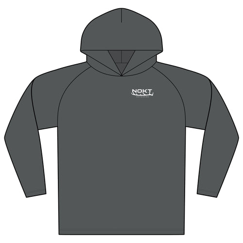 Cooling Performance Hooded Long Sleeve Tee — NOKT Logo